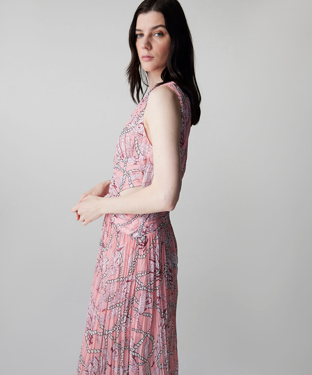 Zoomed Printed Cutout Dress