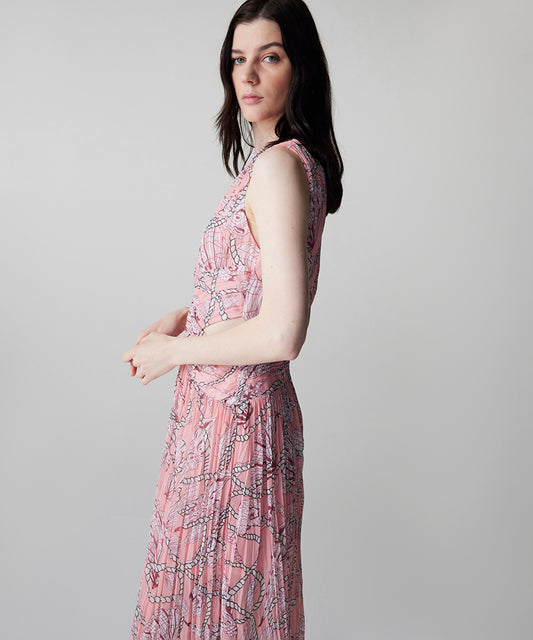 Printed Cutout Dress