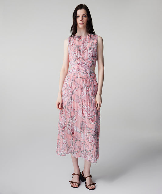 Printed Cutout Dress