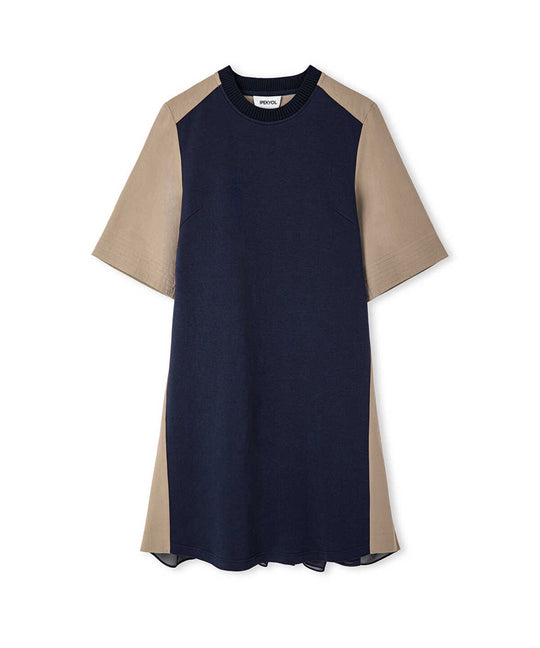 Color-Block Mixed Dress