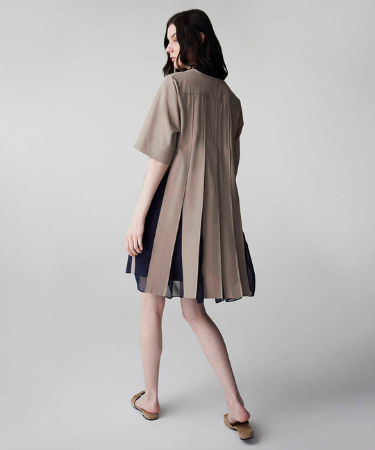 Color-Block Mixed Dress