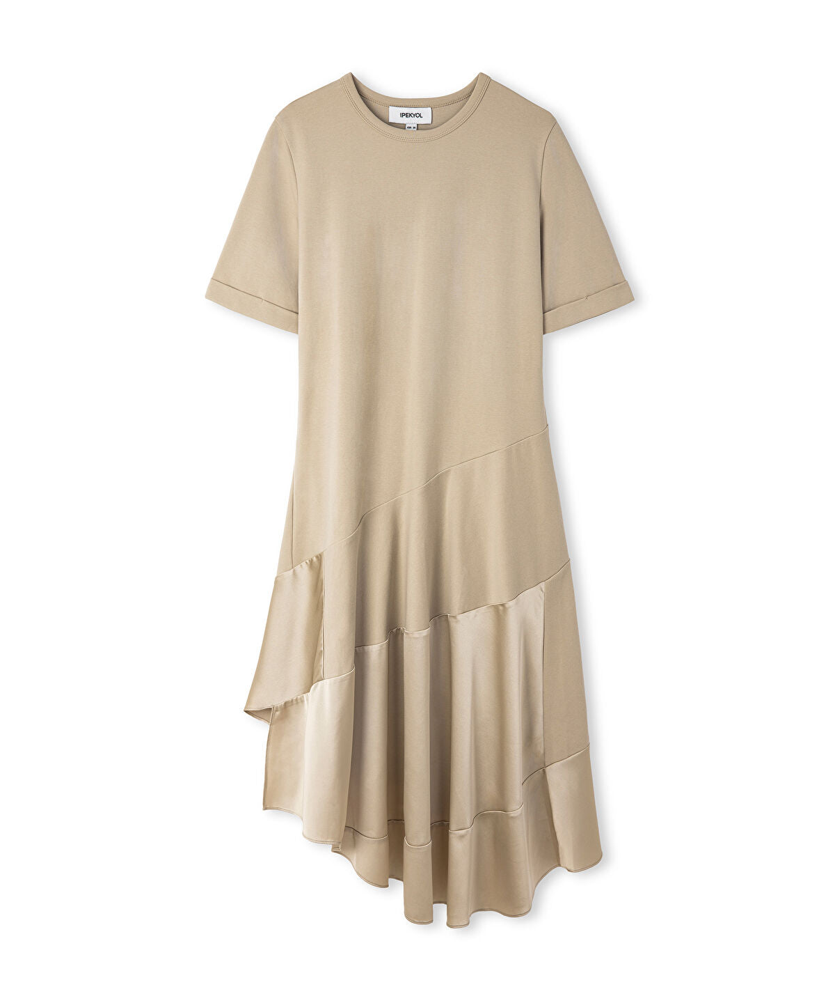 Zoomed Asymmetric Mixed Dress 