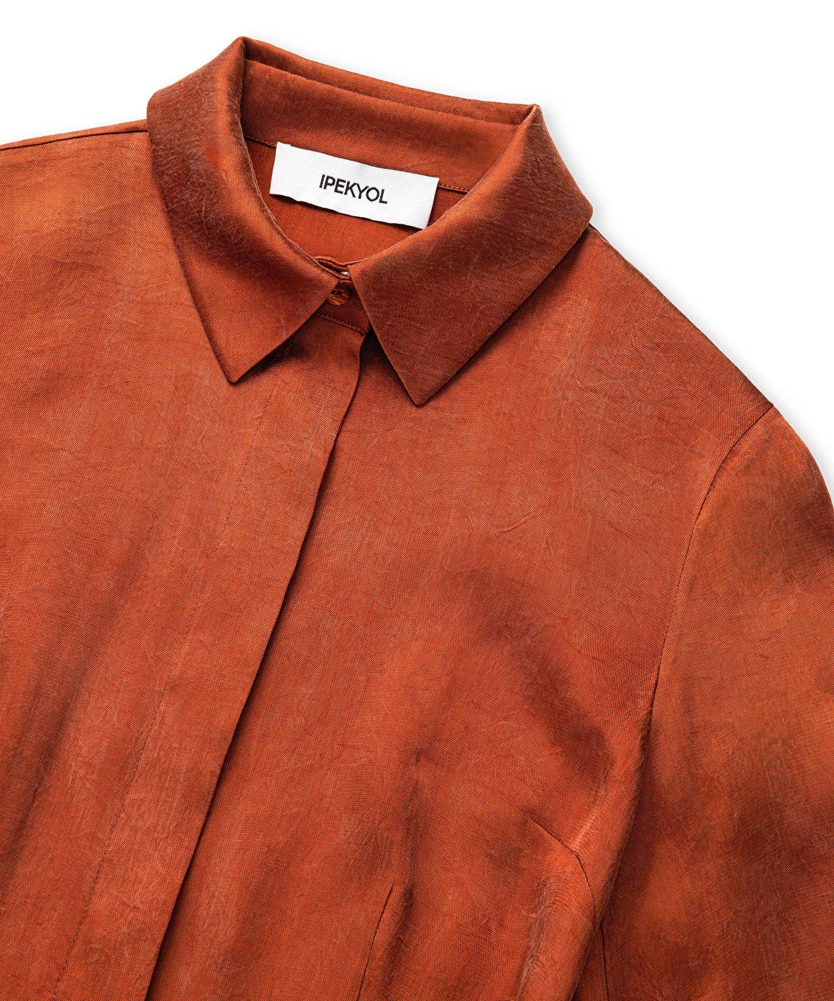 Zoomed Belted Cupro Dress