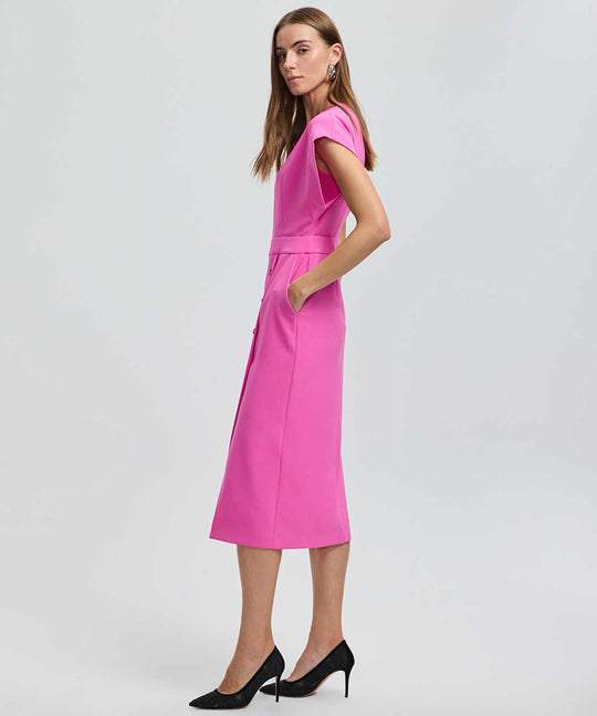Crystal Button Dress