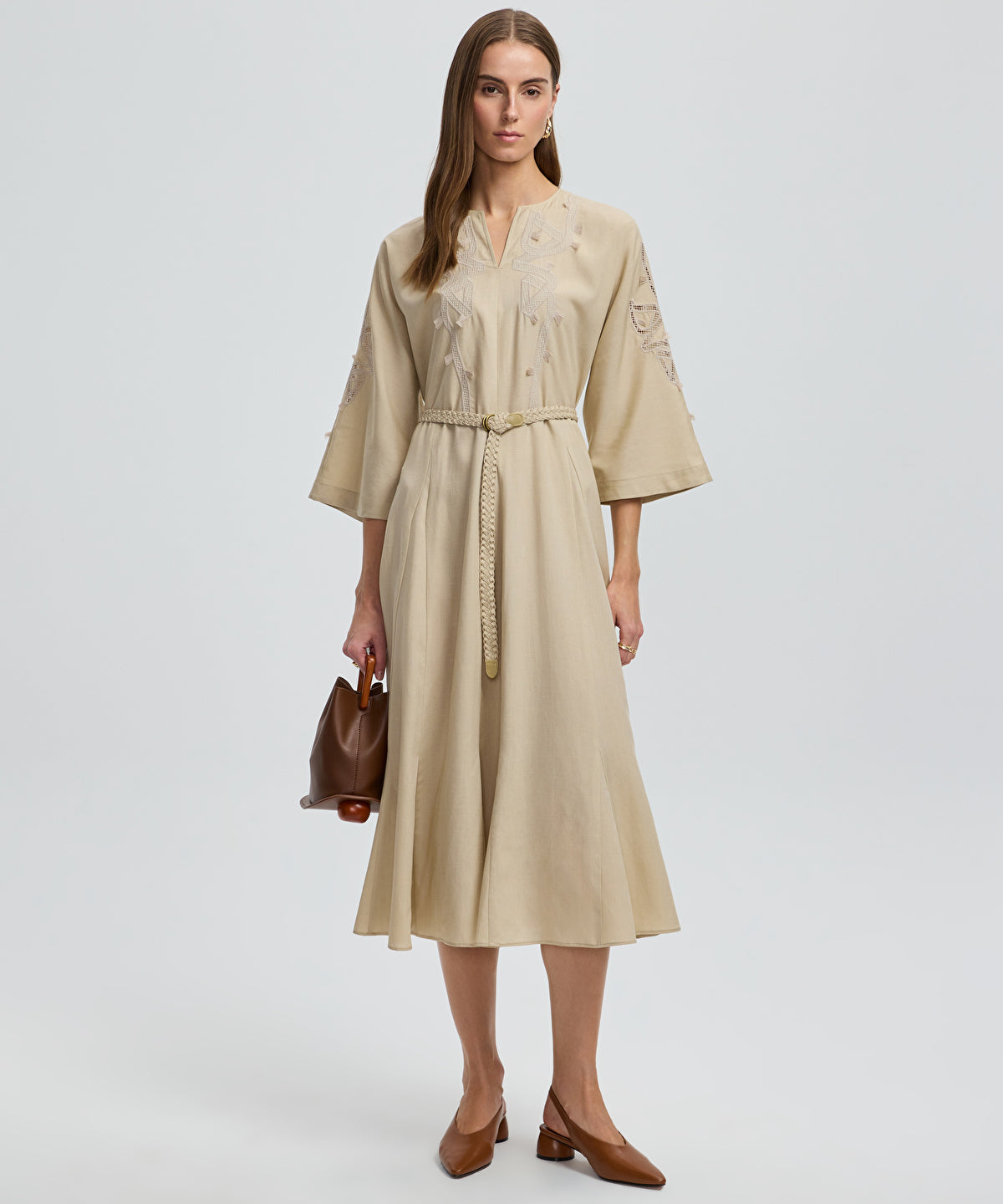 Zoomed Embroidered Dress