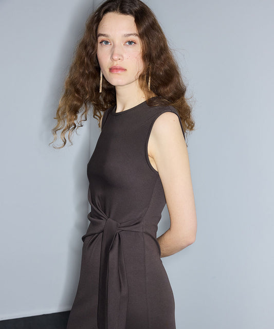 Tie-Waist Midi Dress