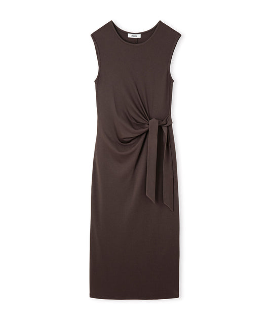 Tie-Waist Midi Dress