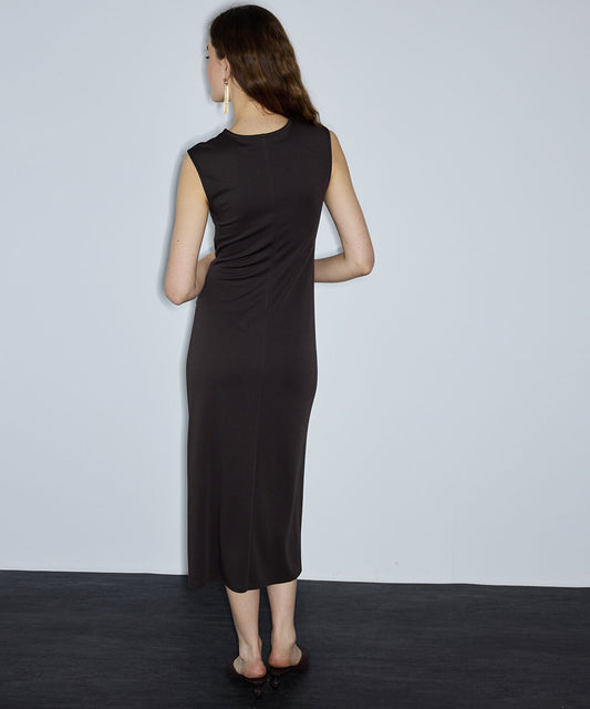 Tie-Waist Midi Dress