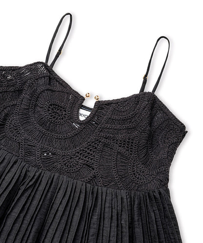 Crochet-Panel Dress