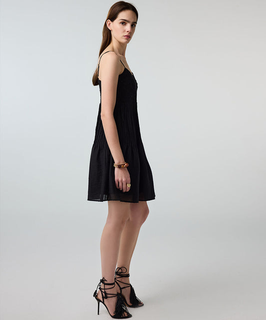 Crochet-Panel Dress