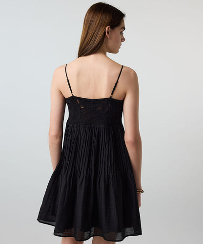 Crochet-Panel Dress