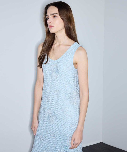 Open-Knit Crochet Dress