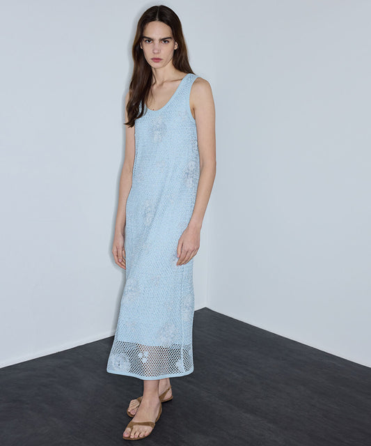 Open-Knit Crochet Dress