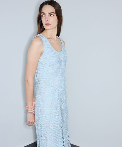 Open-Knit Crochet Dress