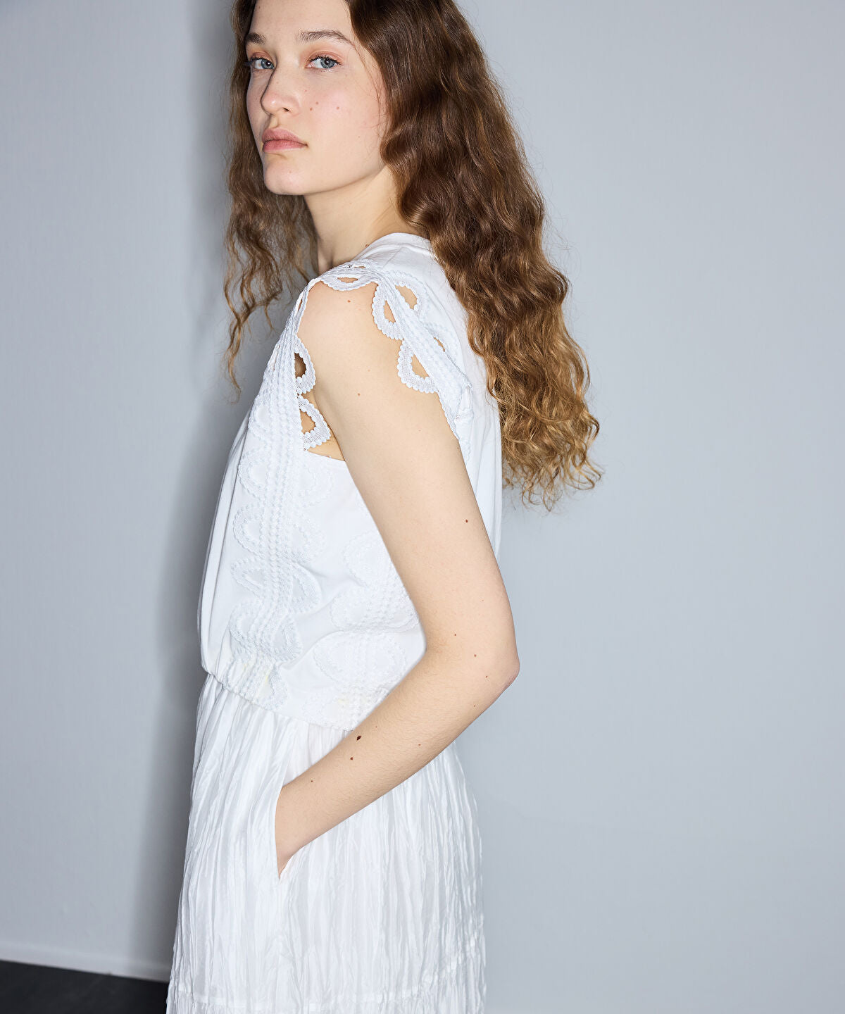 Zoomed Two-Piece Layered Dress