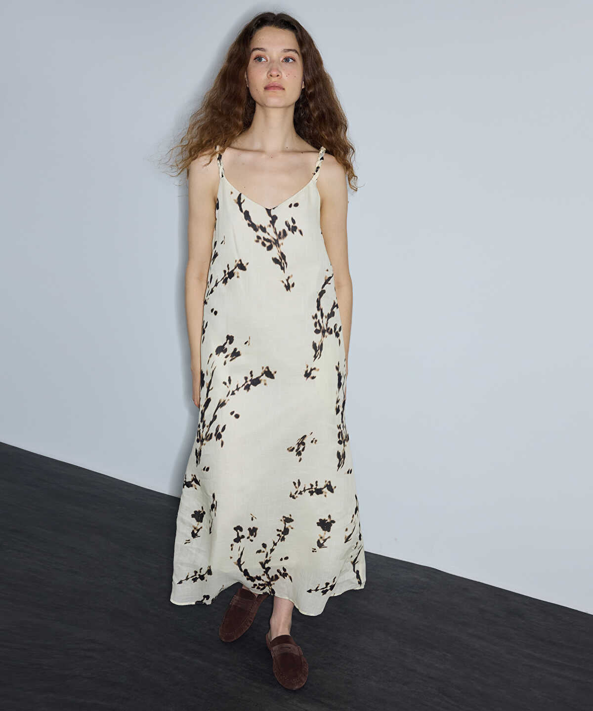Printed Ramie Dress