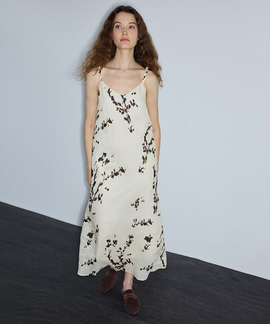 Printed Ramie Dress