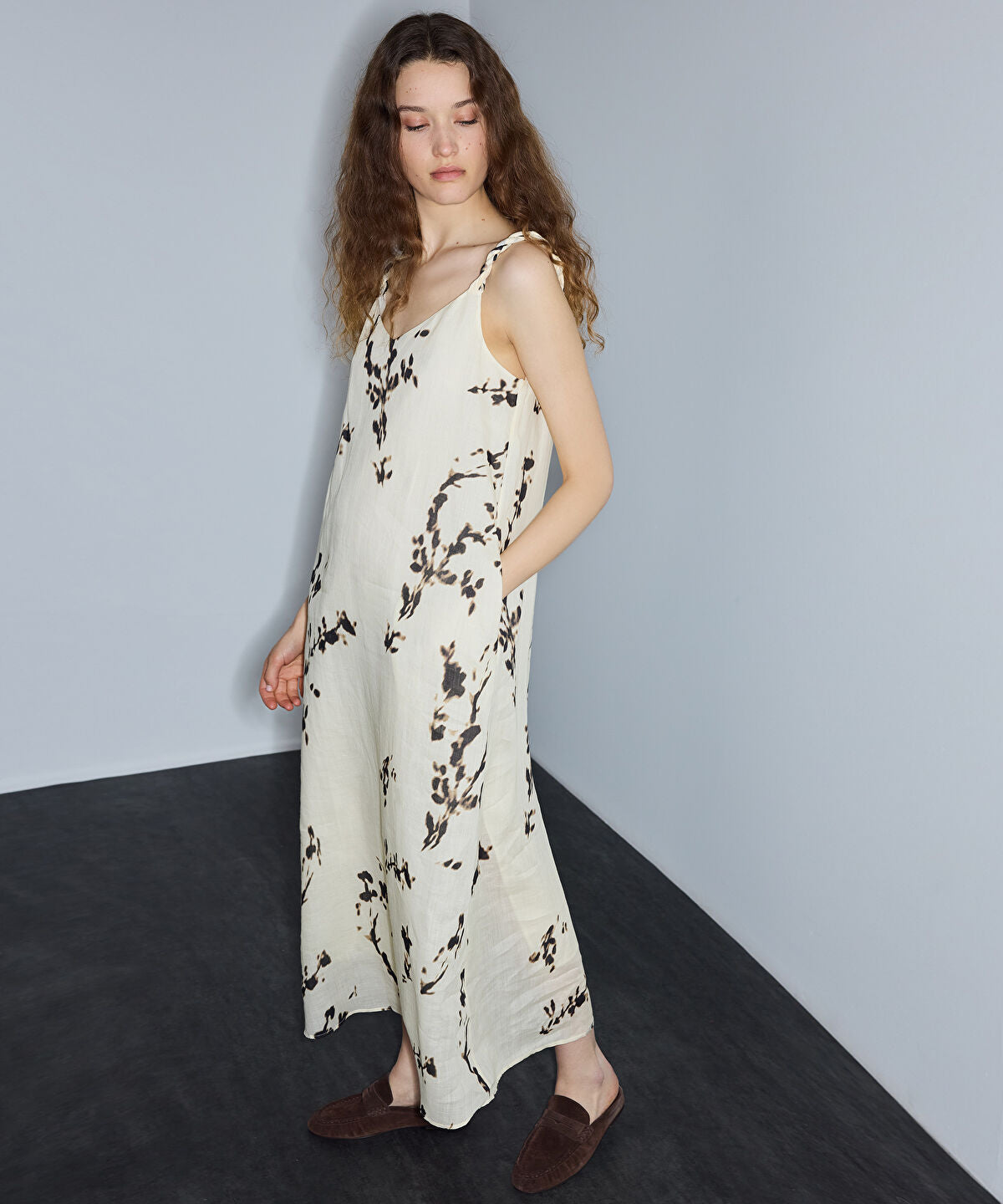 Zoomed Printed Ramie Dress