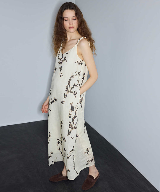 Printed Ramie Dress