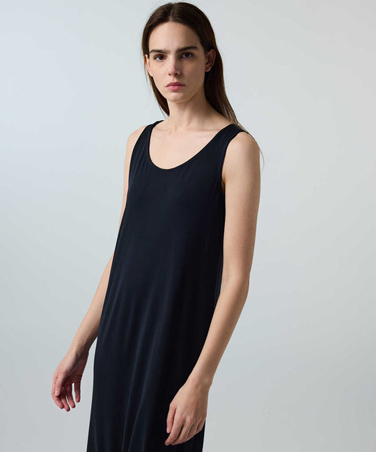 Scarf-Detailed Cupro Dress