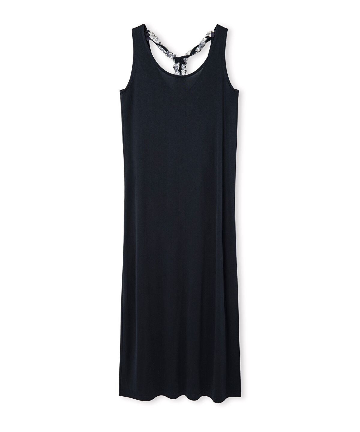 Scarf-Detailed Cupro Dress