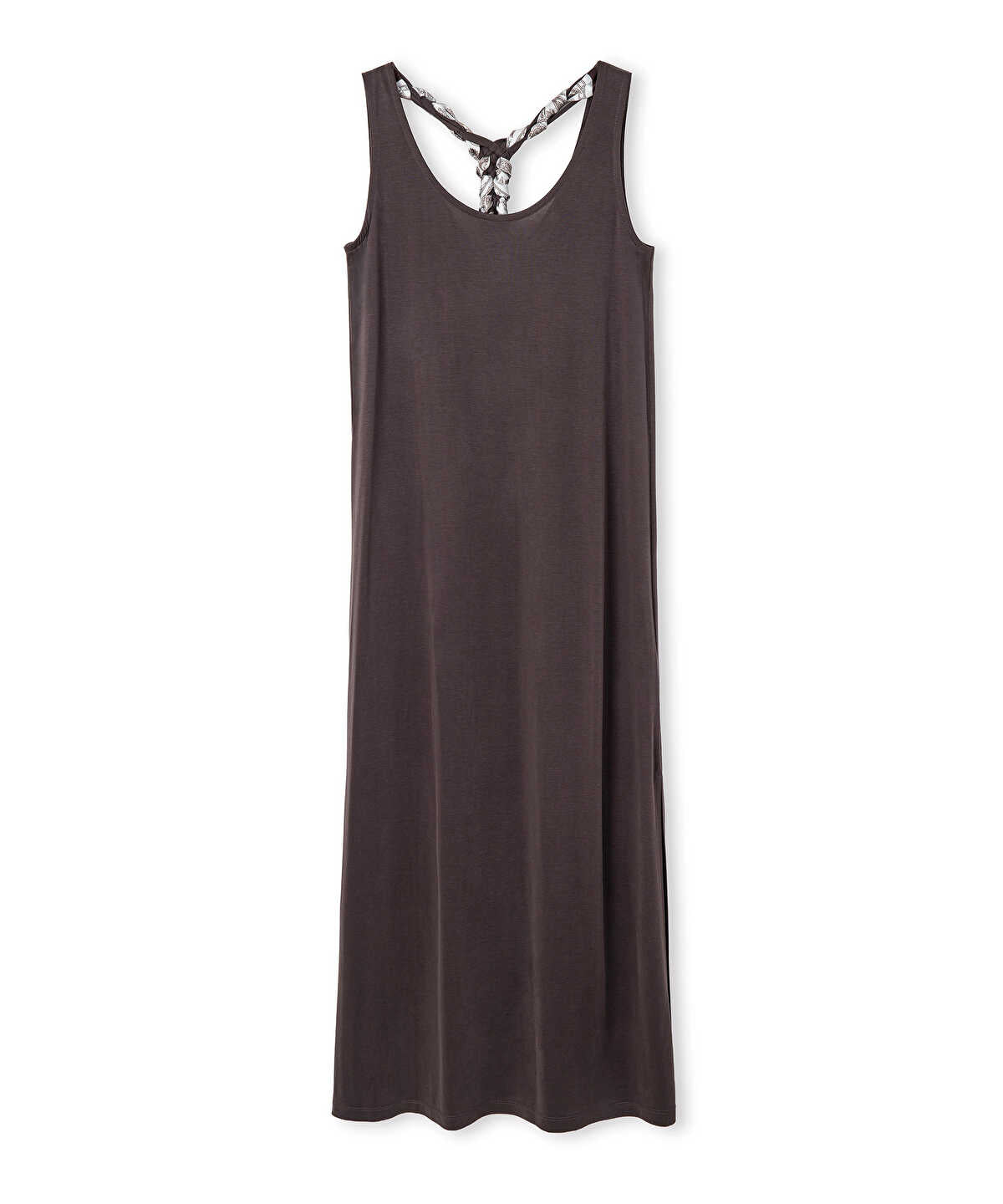 Scarf-Detailed Cupro Dress