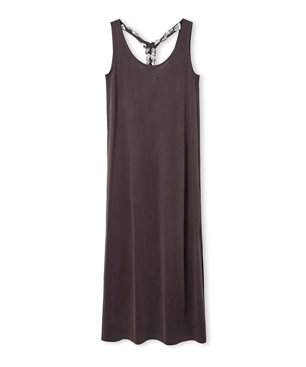 Scarf-Detailed Cupro Dress