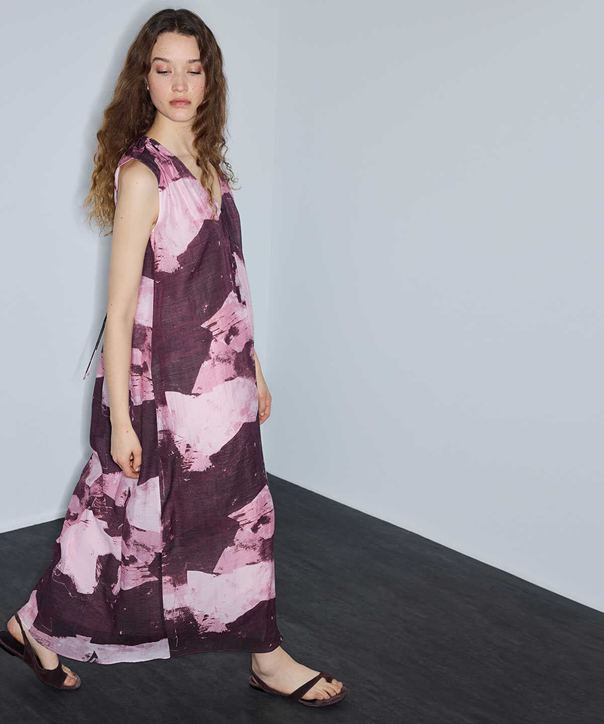Printed Midi Dress