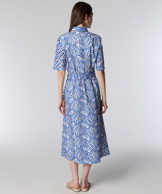 Embroidered Shirt Dress