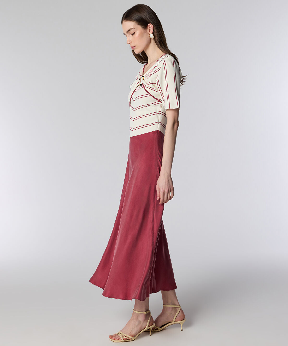 Zoomed Mixed Layered Dress