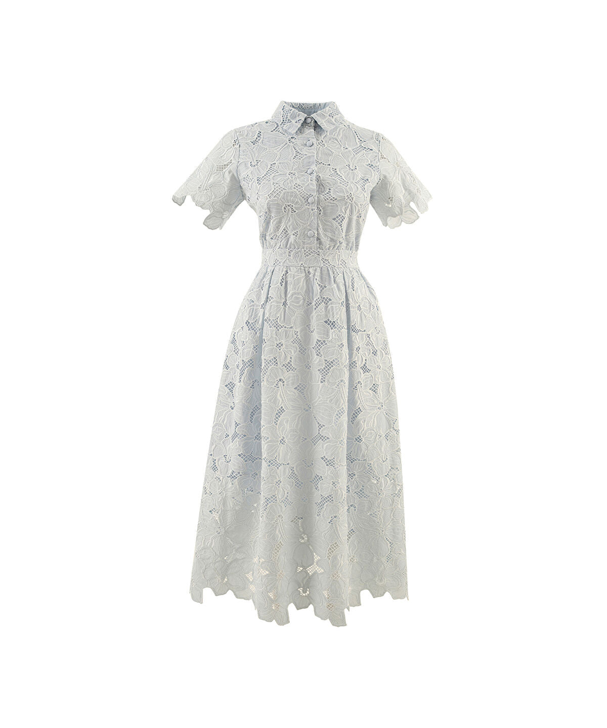 Broderie Anglaise Shirt Dress