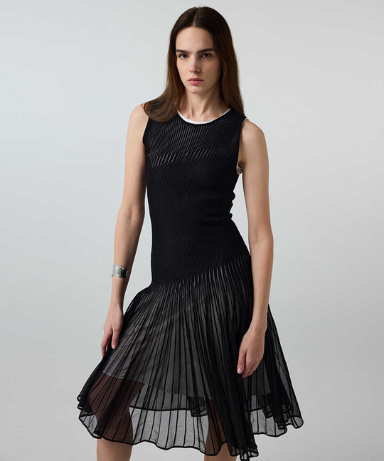 Color-Block Layered Dress