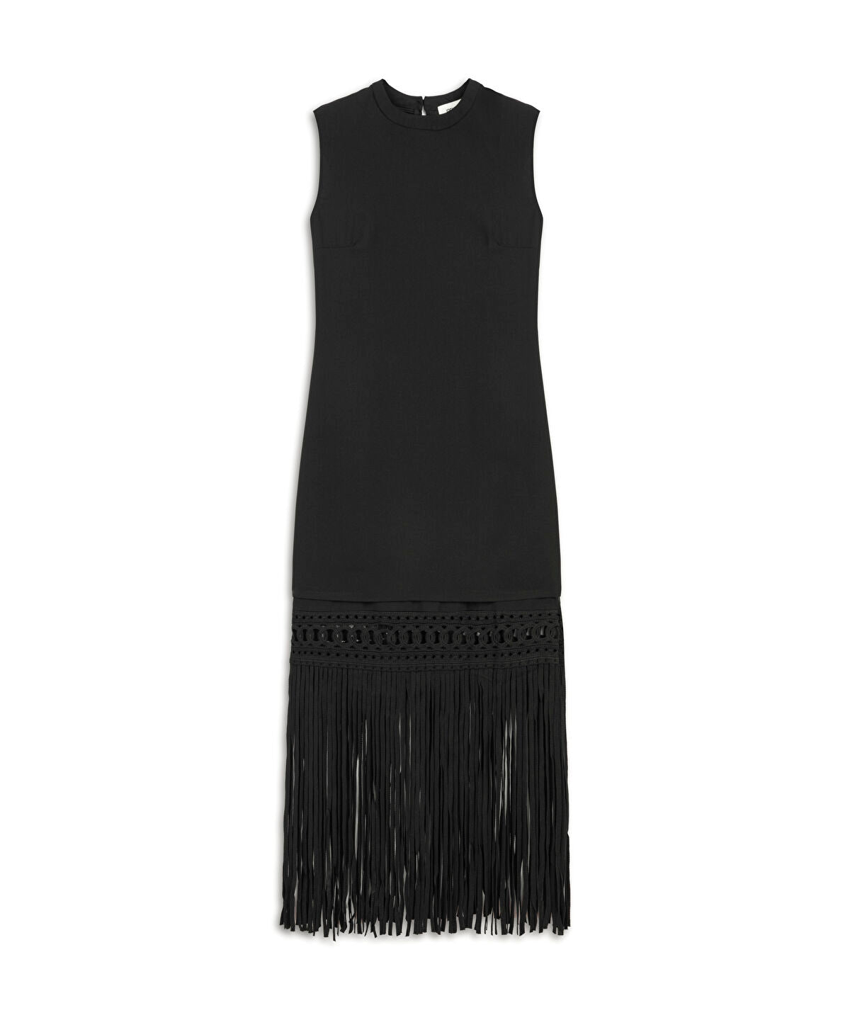 Zoomed Fringed Hem Dress