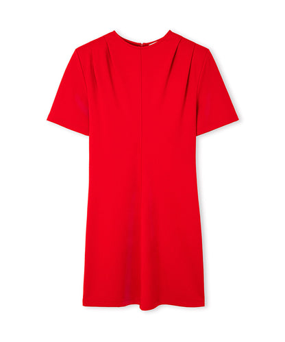 Padded-Shoulder Jersey Dress