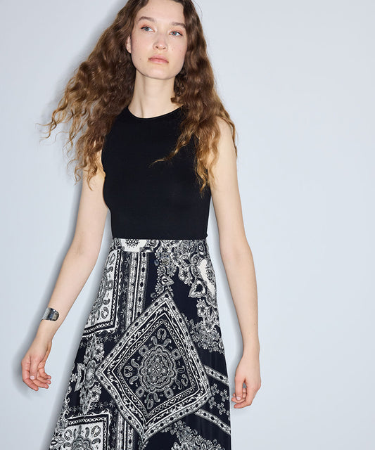 Paisley-Print Viscose Dress