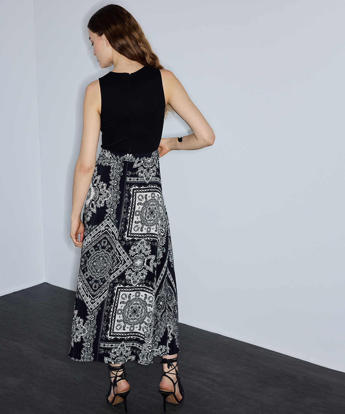 Paisley-Print Viscose Dress