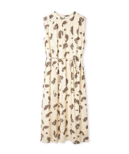 Paisley Print Viscose Dress