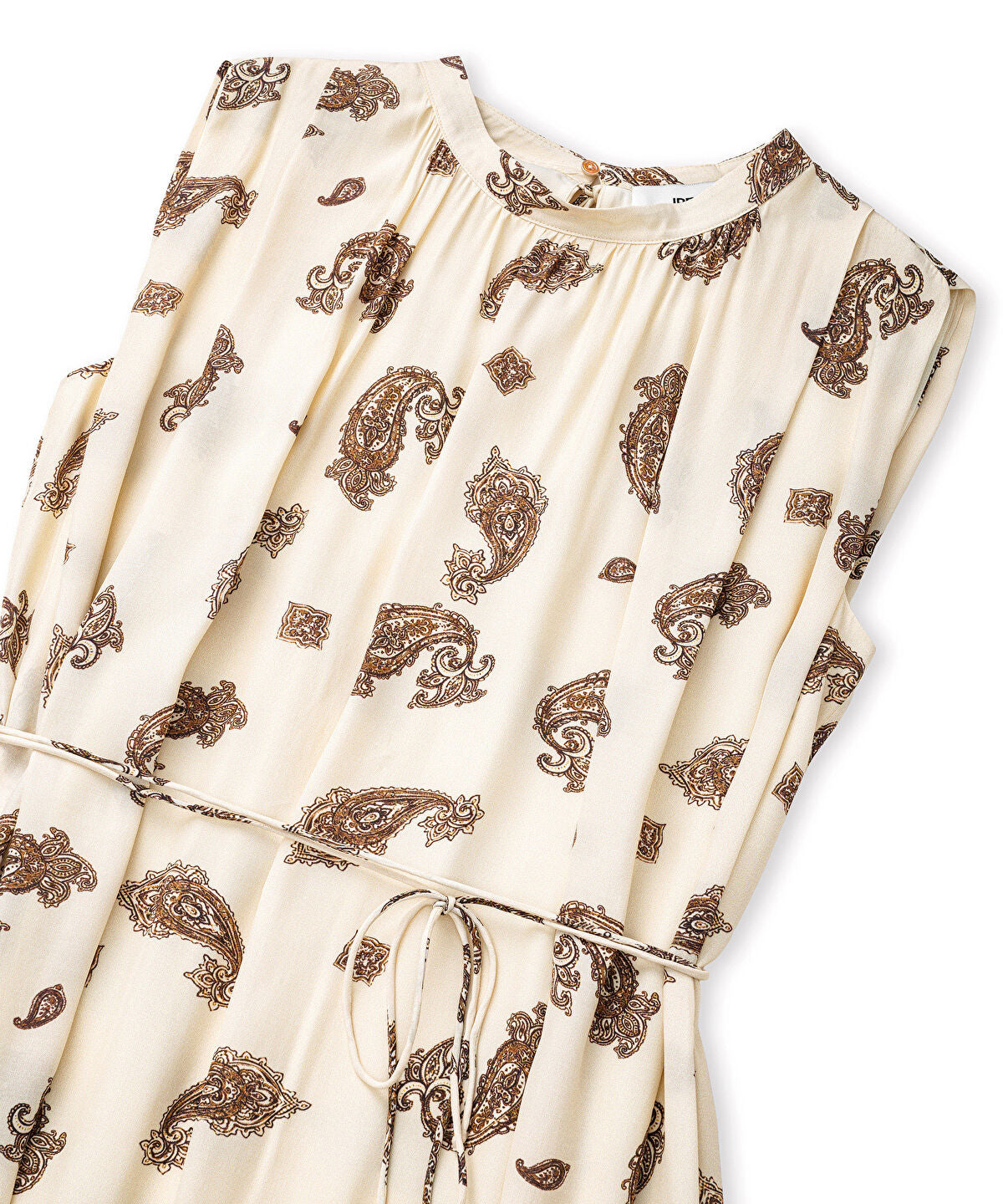 Zoomed Paisley Print Viscose Dress