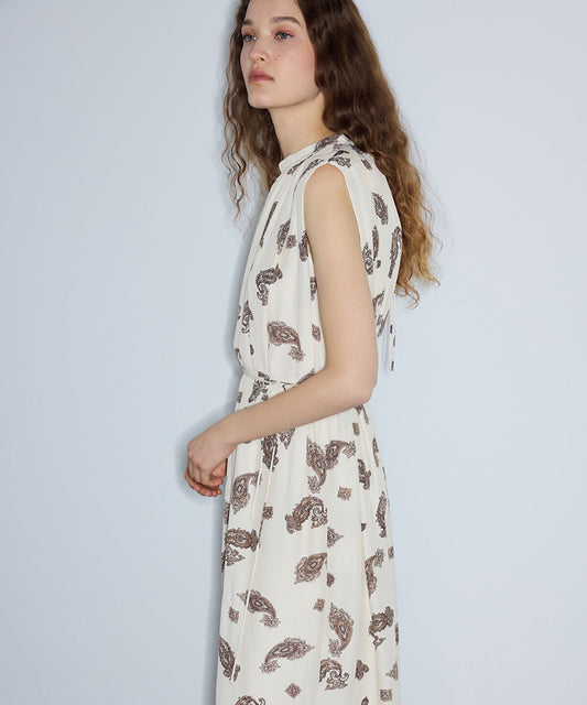 Paisley Print Viscose Dress