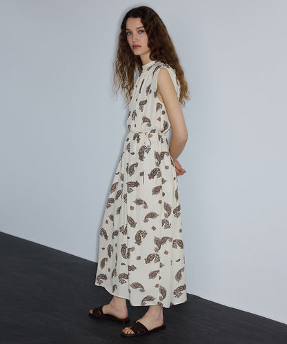 Paisley Print Viscose Dress