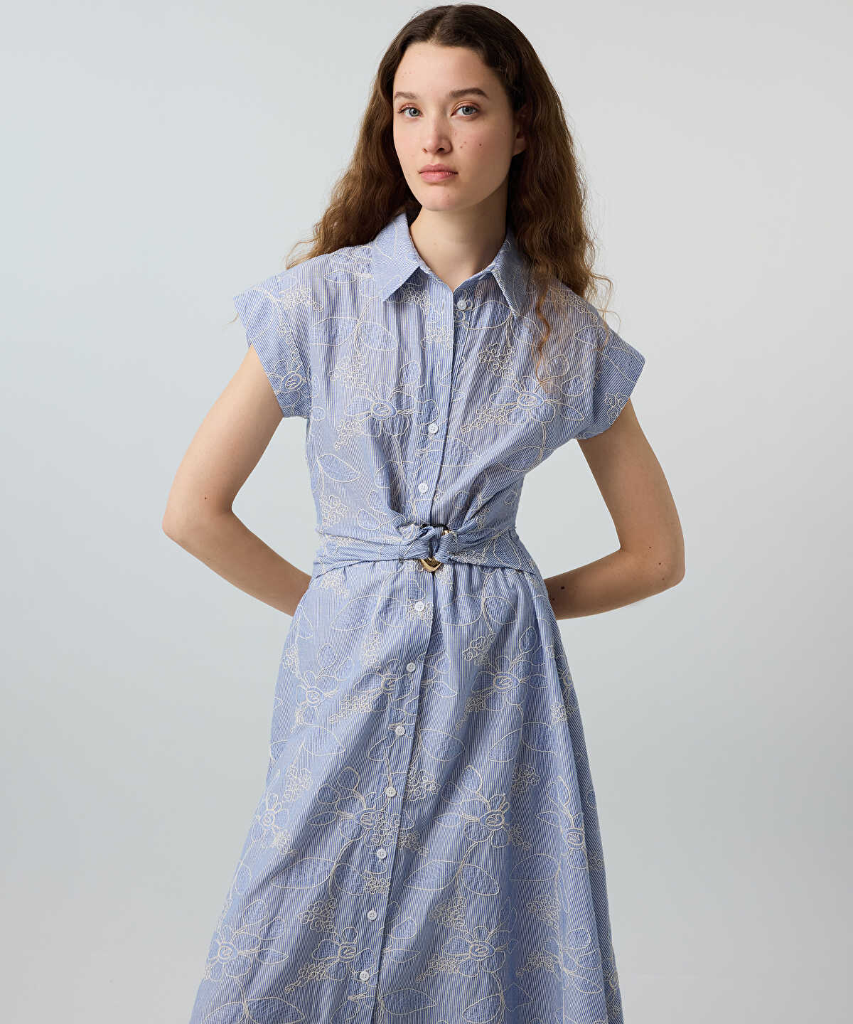 Floral Poplin Dress