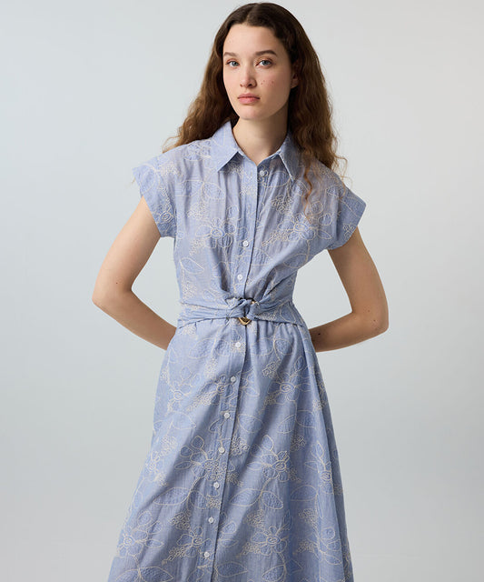 Floral Poplin Dress