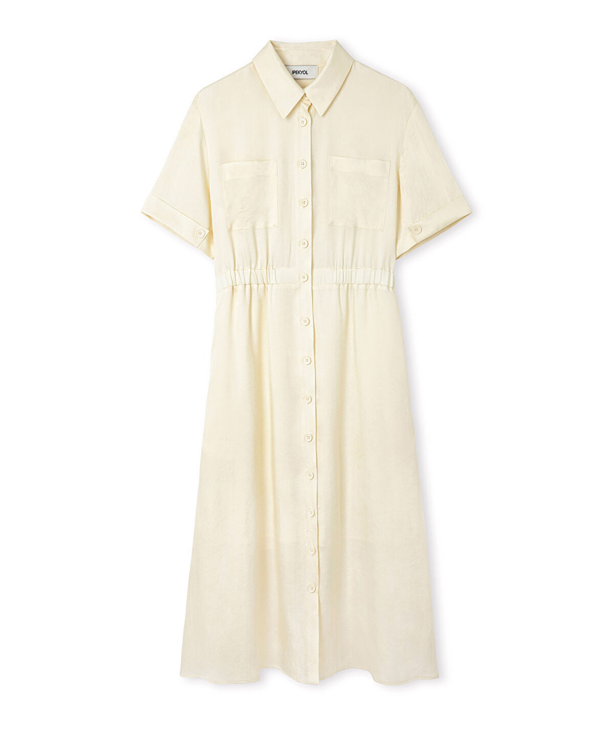 Elasticated Waist Shirt Dress