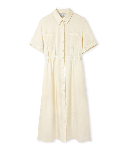 Elasticated Waist Shirt Dress