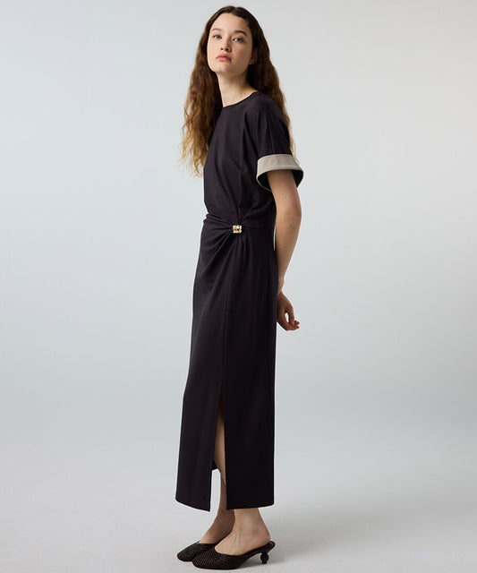 Color-Block Jersey Dress