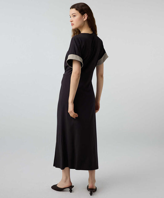 Color-Block Jersey Dress