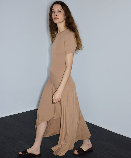 Asymmetric Jersey Dress