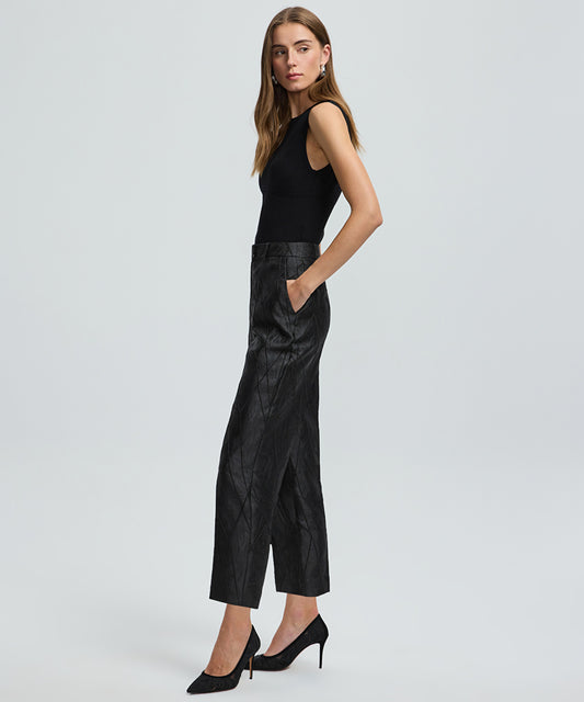Jacquard Cigarette Trousers