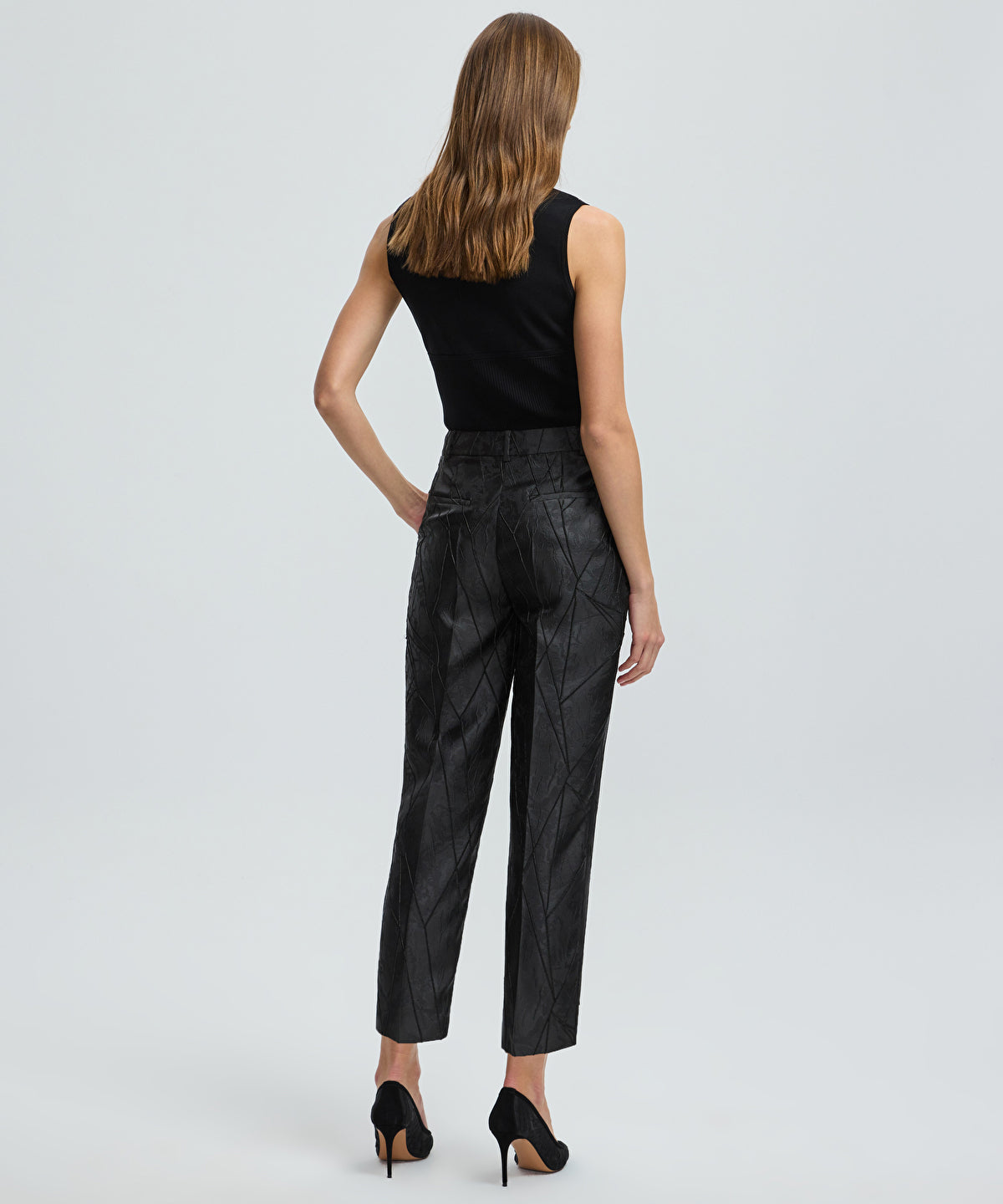 Jacquard Cigarette Trousers