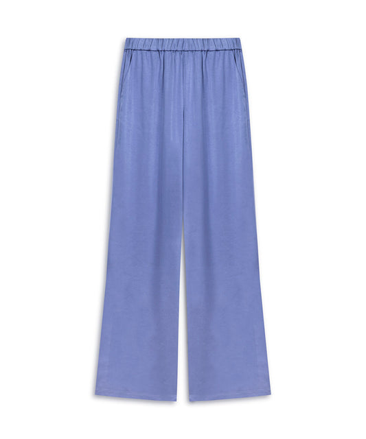 Elastic Waist Wide-Leg Trousers